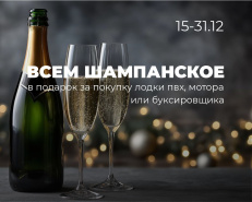 Шампанское в подарок за покупку